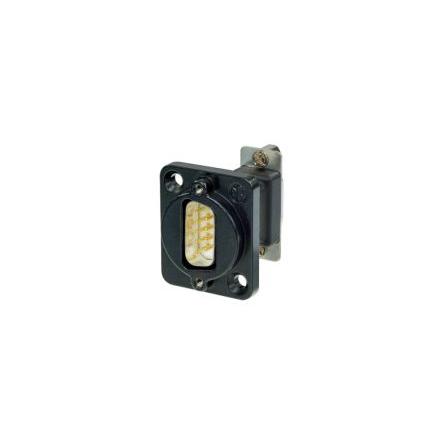 Neutrik Kontakt pro konektory D-Sub, řada: NAD, počet kontaktů: 9, orientace těla: Svislé, Přední montáž, 50V