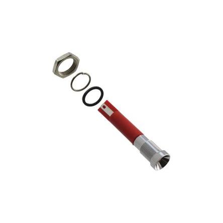 Panelové LED, řada: Q8R, typ žárovky: LED Pájecí plíšek APEM 24V 8 mm, IP67