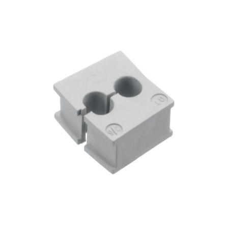 Kabelová průchodka, řada: QT Single Kabelová průchodka průměr kabelu 5 mm až 5 mm Elastomer Šedá Icotek QT 2/5