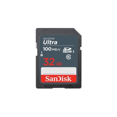 Karta SD 32 Gb SDHC Sandisk, řada: ULTRA Do 100 Mb/s 85 °C -25 °C