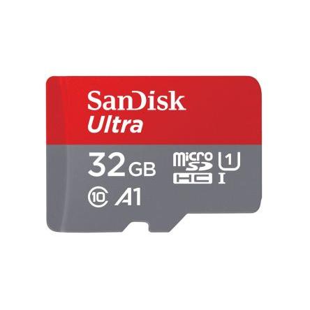 MicroSD 32 Gb MicroSDHC Sandisk, řada: ULTRA UHS rychlostní třída U1 a rychlostní třída 10 85 °C -13 °C