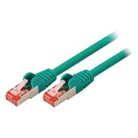 Nedis Kat6 Propojovací kabel, Zelená, Nízko dýmivý bezhalogenový, Polyvinylchlorid, A: RJ45 250 mm Vnější, B: RJ45