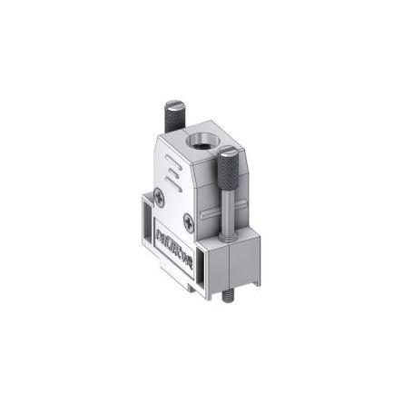 Deltron Connectors Plášť D-Sub, orientace těla: Rovný, materiál pouzdra: Termoplast, barva: Šedá Odlehčovací třmen,