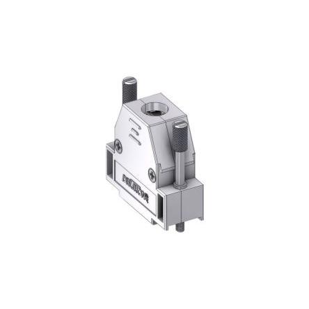 Deltron Connectors Plášť D-Sub, materiál pouzdra: Termoplast, barva: Šedá Odlehčovací třmen, D-SUB