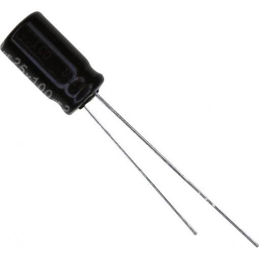 Panasonic EEU-EB1E101S elektrolytický kondenzátor radiální 2.5 mm 100 µF 25 V 20 % (Ø) 6.3 mm 1 ks