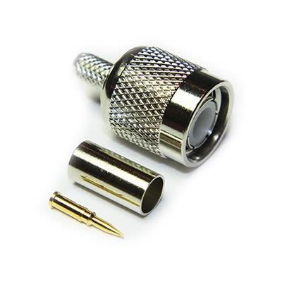 RS PRO Koaxiální konektor, řada: RS PRO Vnější, 50 Ω, orientace těla: Rovný, Kabel Konektor TNC Krimpovací, 11GHz 70 °C