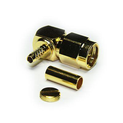 RS PRO Koaxiální konektor, řada: RS PRO Vnější, 50 Ω, orientace těla: Pravý úhel, Kabel Konektor SMA, 12.5GHz 155 °C -55