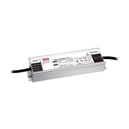 LED ovladač, řada: HLG HLG-240H-24 24V 10A 240 W IP67, IP65 MEAN WELL