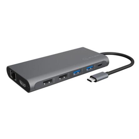 ICY BOX Dokovací stanice USB, 3840 x 2160 pixel, počet zobrazení: 1, počet portů USB: 4, video připojení: HDMI X2,
