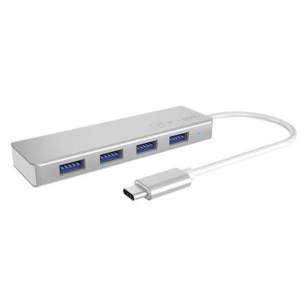 Rozbočovač USB IB-HUB1425-C3, standard: USB 3.0 USB, počet portů USB: 4 Sběrnice USB 30 mm ICY BOX 10 mm 100mm