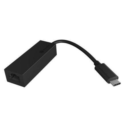 ICY BOX Síťový adaptér USB 85 mm Černá 1000Mbps