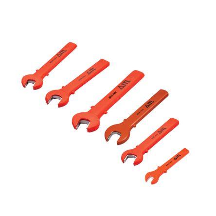 Klíč s otevřeným koncem, počet kusů: 6, Nylonový termoplast Splňuje normu VDE/1000V ITL Insulated Tools Ltd