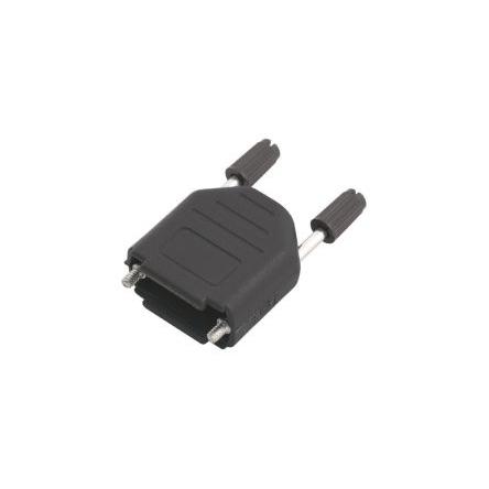 Encitech Connectors Plášť D-Sub, řada: DDPK SLIM, materiál pouzdra: Polyamid, barva: Černá, D-SUB