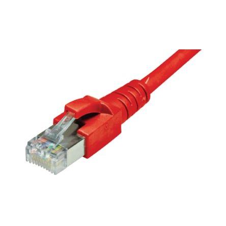 Dätwyler Cables Cat6a Propojovací kabel, Červená, A: RJ45 1 m, B: RJ45, typ pláště: S/FTP