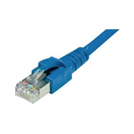 Dätwyler Cables Cat6a Ethernetové kabely, Modrá, Polyvinylchlorid, A: RJ45 5 m Vnější, B: RJ45 Vnější, typ pláště: S/FTP