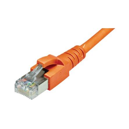 Dätwyler Cables Cat6a Ethernetové kabely, Oranžová, Polyvinylchlorid, A: RJ45 3 m Vnější, B: RJ45 Vnější, typ pláště: