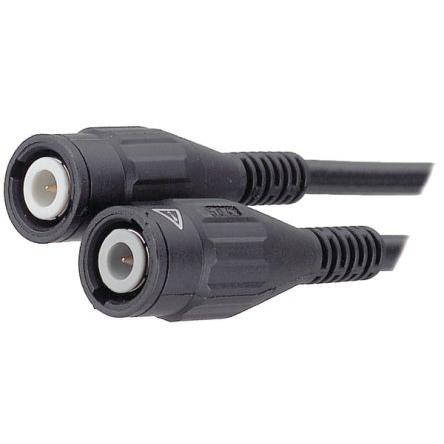 Sestava koaxiálních kabelů, řada: BNC RG58, Černá Polyvinylchlorid 2 m 50 Ω Staubli S koncovkou