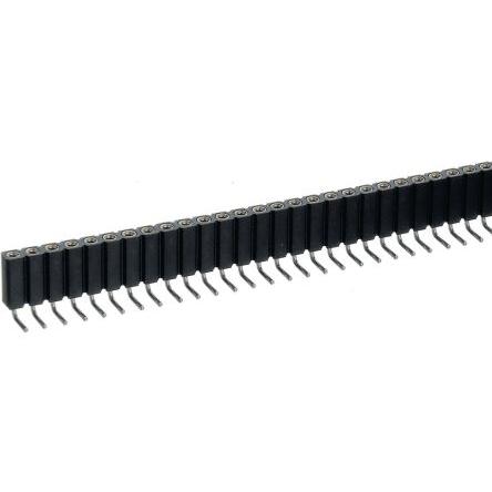 Preci-Dip Konektor PCB, řada: 801, počet kontaktů: 36, počet řad: 1, rozteč: 2.54 mm, orientace těla: Pravý úhel,