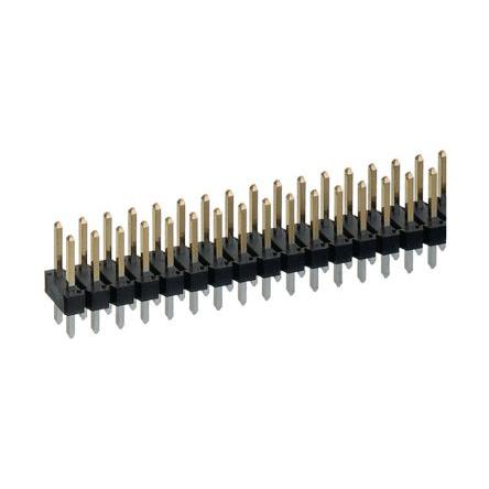 Preci-Dip Konektor PCB, řada: 892, počet kontaktů: 72, počet řad: 2, rozteč: 2.54 mm, orientace těla: Rovný, Průchozí