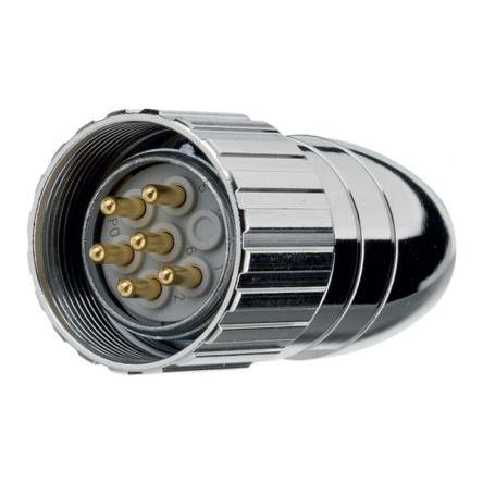 Kulatý průmyslový konektor, počet kontaktů: 12, Kabel, velikost: M23 binder, pohlaví kontaktu: Vnější, orientace těla: