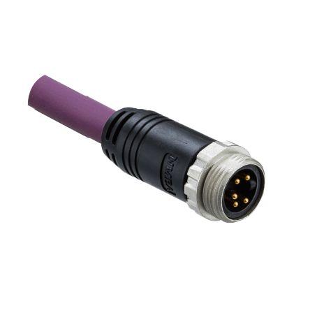 Kabel konektoru, A: Vnější, A: Rovný 5, B: Odbočný vodič, 60V, IP68, řada: MSAS Amphenol Industrial 5 m