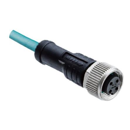 Kabel konektoru, A: Vnitřní, A: Rovný 4, B: Odbočný vodič, 250V, IP68, řada: MSDS Amphenol Industrial 2 m