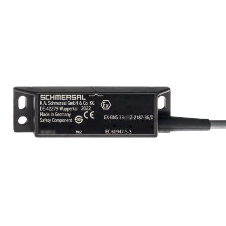 Schmersal EX-BNS33 Magnetické Bezkontaktní bezpečnostní spínač 100V dc Termoplast vyztužený skelnými vlákny NE, 2 NC