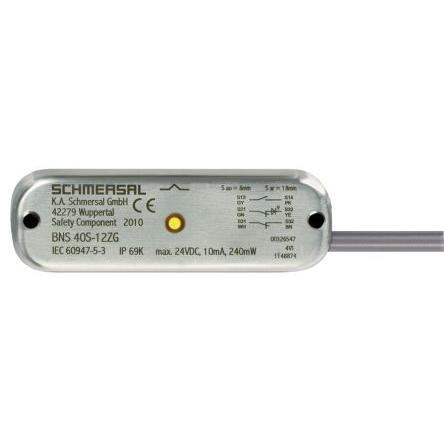 Schmersal EX-BNS40S-12 Magnetické Bezkontaktní bezpečnostní spínač 24V dc Nerezová ocel 1 NO, 2 NC Kabel 1 m