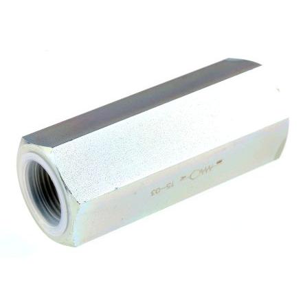 RS PRO Hydraulický zpětný ventil Ocel, řada: RS PRO, max. průtok: 80L/min, max. tlak: 350 bar In-line montáž G, teplotní