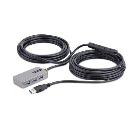 Rozbočovač USB U01043-USB-EXTENDER, standard: USB 3.0 USB, počet portů USB: 4 AC adaptér 10.1 m StarTech.com 18 mm 40mm
