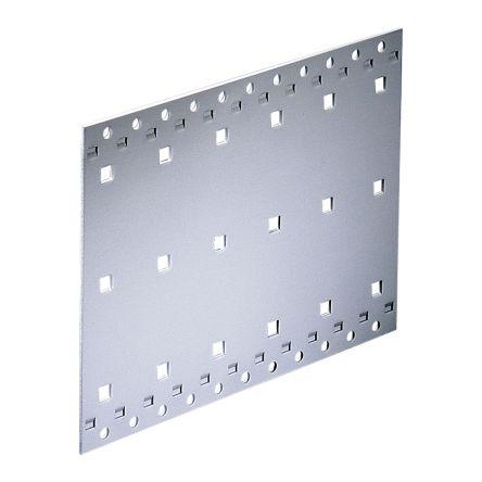 nVent SCHROFF Regálový panel 19in Typ F, Nerezová ocel 3 U Odvětrávaný Stíněné 415 mm 415mm
