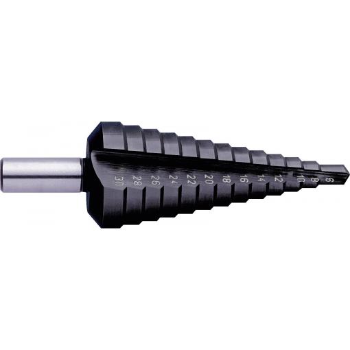 Exact 50061 HSS stupňovitý vrták Celková délka 80 mm TiAIN kuželový záhlubník 3 břitý 1 ks