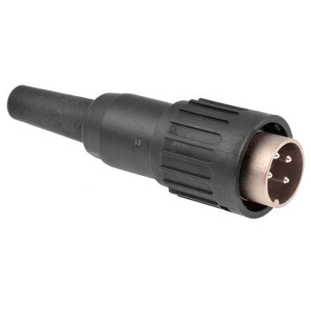 Amphenol Industrial Zástrčka DIN, řada: C 091 B, počet kontaktů: 4, velikost: M16, 300V ac, orientace těla: Rovný, IP40