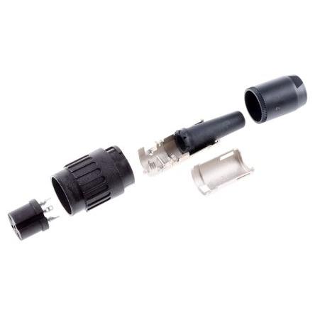 Amphenol Industrial Zásuvka DIN, řada: C 091 B, počet kontaktů: 3, velikost: M16, 300V ac, orientace těla: Rovný, IP40