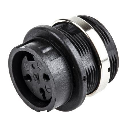 Amphenol Industrial Zásuvka DIN, řada: signalmate C091, počet kontaktů: 3, velikost: M16, 300V, orientace těla: Rovný,