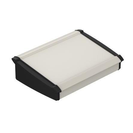 Bopla Pouzdro počítače, řada: Alu-Topline Zešikmená přední strana Přírodní Hliník, ABS 232.6 mm 86.2 mm 300 mm