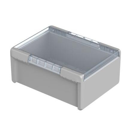 Bopla Pouzdro, řada: Bocube IP66, IP68 barva Světle šedá IK07 barva Čirá Polykarbonát 284 mm 160 mm 364 mm