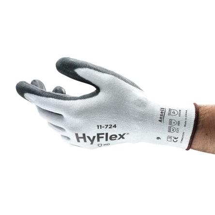 Ansell Pracovní rukavice Šedá ANSI, EN, REACH Compliant HPPE, Nylon, Spandex Polyuretan 6 HyFlex 11-724