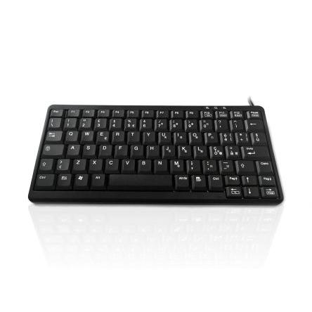 Klávesnice, model: KYB500-K82A-IT, Kabelový, Černá, USB, PS2 Kompaktní QWERTY (Itálie) x 132 mm x 282mm Ceratech