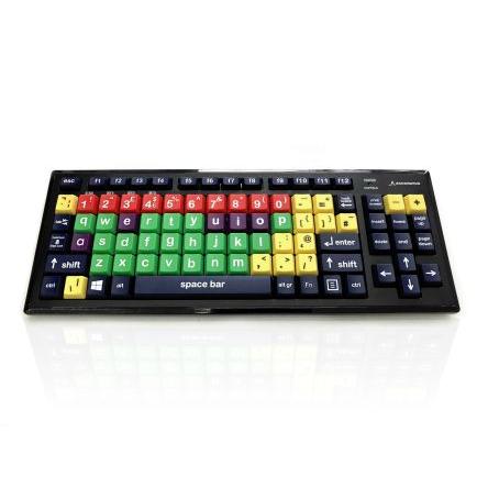 Klávesnice, model: KYB-M2MIX-LCUHBT, Bezdrátové, Barevný, Bluetooth Včasné učení QWERTY (Velká Británie) x 180 mm x