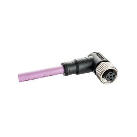 Kabel pro snímače a ovladače, A: Vnitřní, A: Pravoúhlý 5, B: Bez koncovky, 60V, IP68, řada: M Amphenol Industrial 1 m