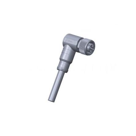 Kabel pro snímače a ovladače, A: Vnitřní, A: Pravoúhlý 4, B: Bez koncovky, 250V, IP68, řada: M Amphenol Industrial 1 m