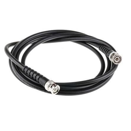 Koaxiální kabel, řada: RS PRO RG59, Černá 2 m 75 Ω RS PRO S koncovkou