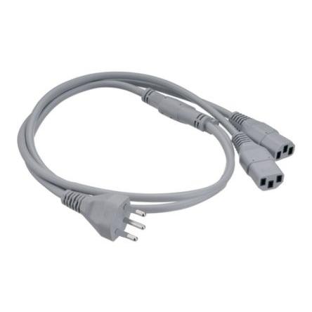 Feller Napájecí kabel 3žilový 1 m Polyvinylchlorid plášť, Šedá, 250V 70 °C