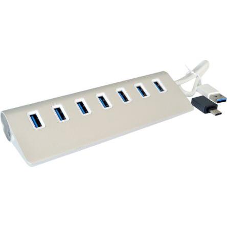 Rozbočovač USB EX-1137, standard: USB 3.0 USB, počet portů USB: 7 Sběrnice USB 55 mm Exsys 30 mm 160mm