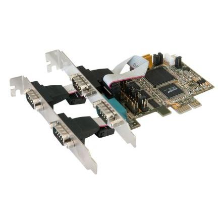 Karta pro síťové rozhraní 4portový, typ sběrnice: PCIe EX-44064 RS-232 Exsys