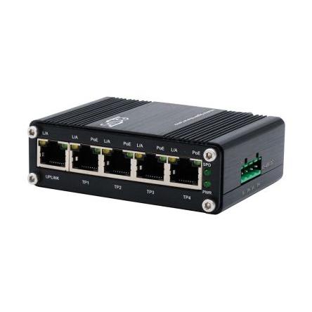 Průmyslový ethernetový přepínač, model: EX-62020PoE 5portový 1Gbps Exsys Neřízený Napájení přes síť Ethernet