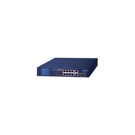 Ethernetový přepínač, model: GSD-1222VHP 12portový 1Gbps Planet Neřízený Napájení přes síť Ethernet