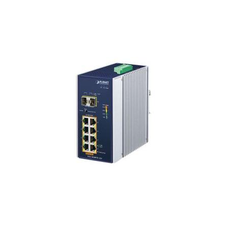 Ethernetový přepínač, model: IGS-1020PTF-12V 10portový 1Gbps Planet Neřízený Napájení přes síť Ethernet