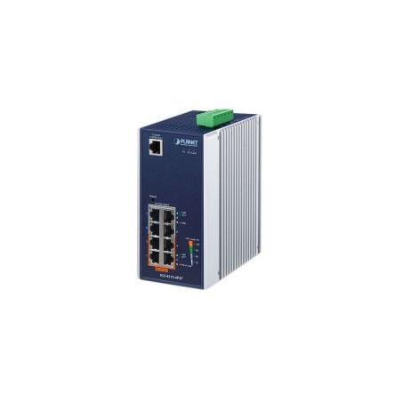 Řízený přepínač, model: IGS-4215-4P4T 8portový 1Gbps Planet Řízený Napájení přes síť Ethernet
